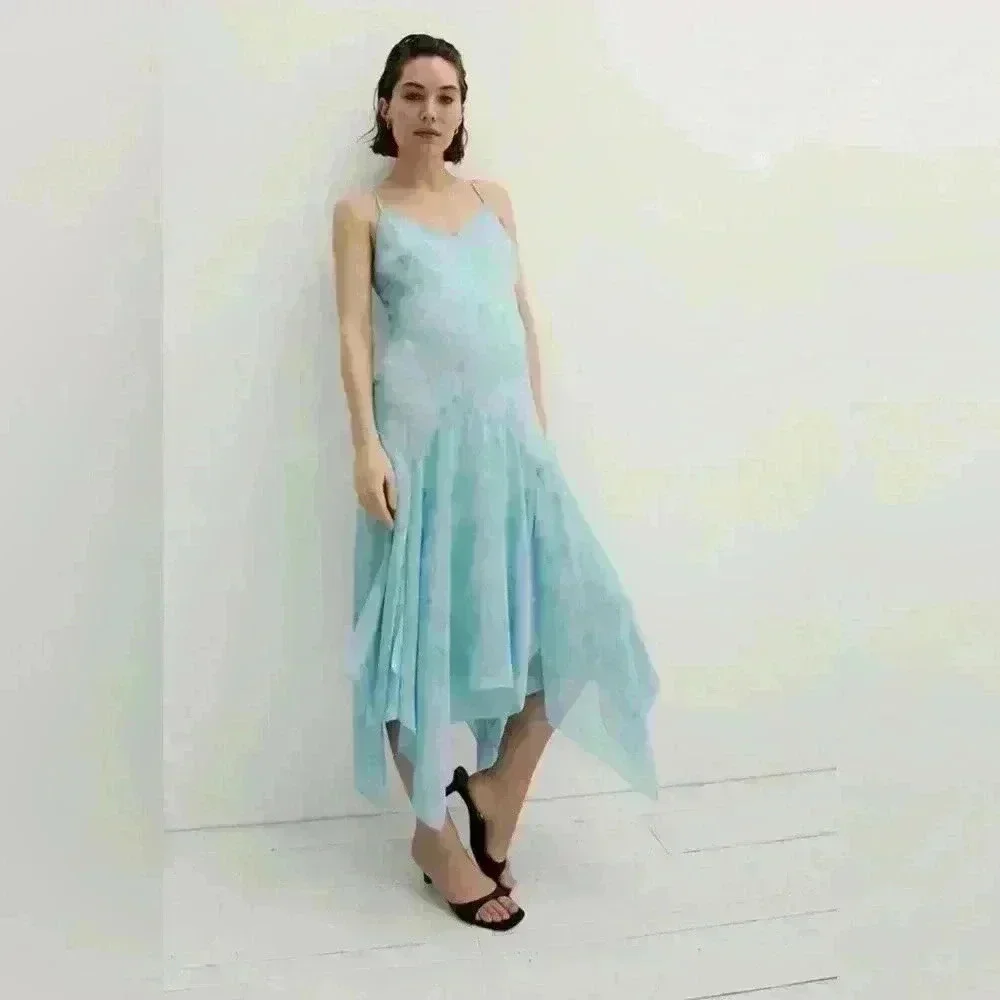 Hatch Maternity Annette Dress, Blue, Size 1